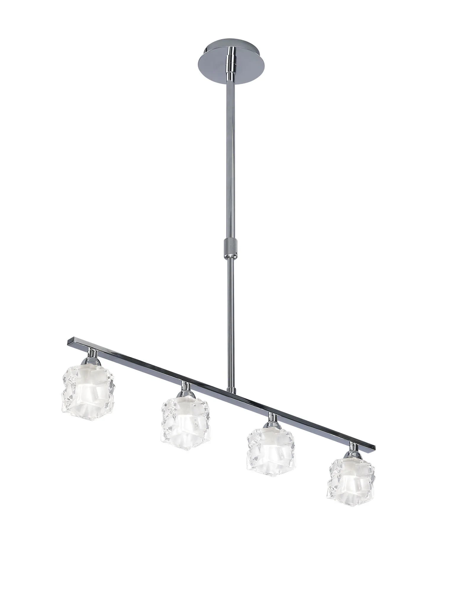 M1847  Ice Telescopic Pendant 4 Light